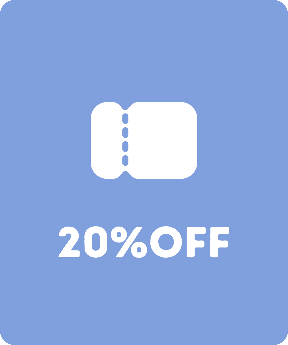 Offer your followers 20% off