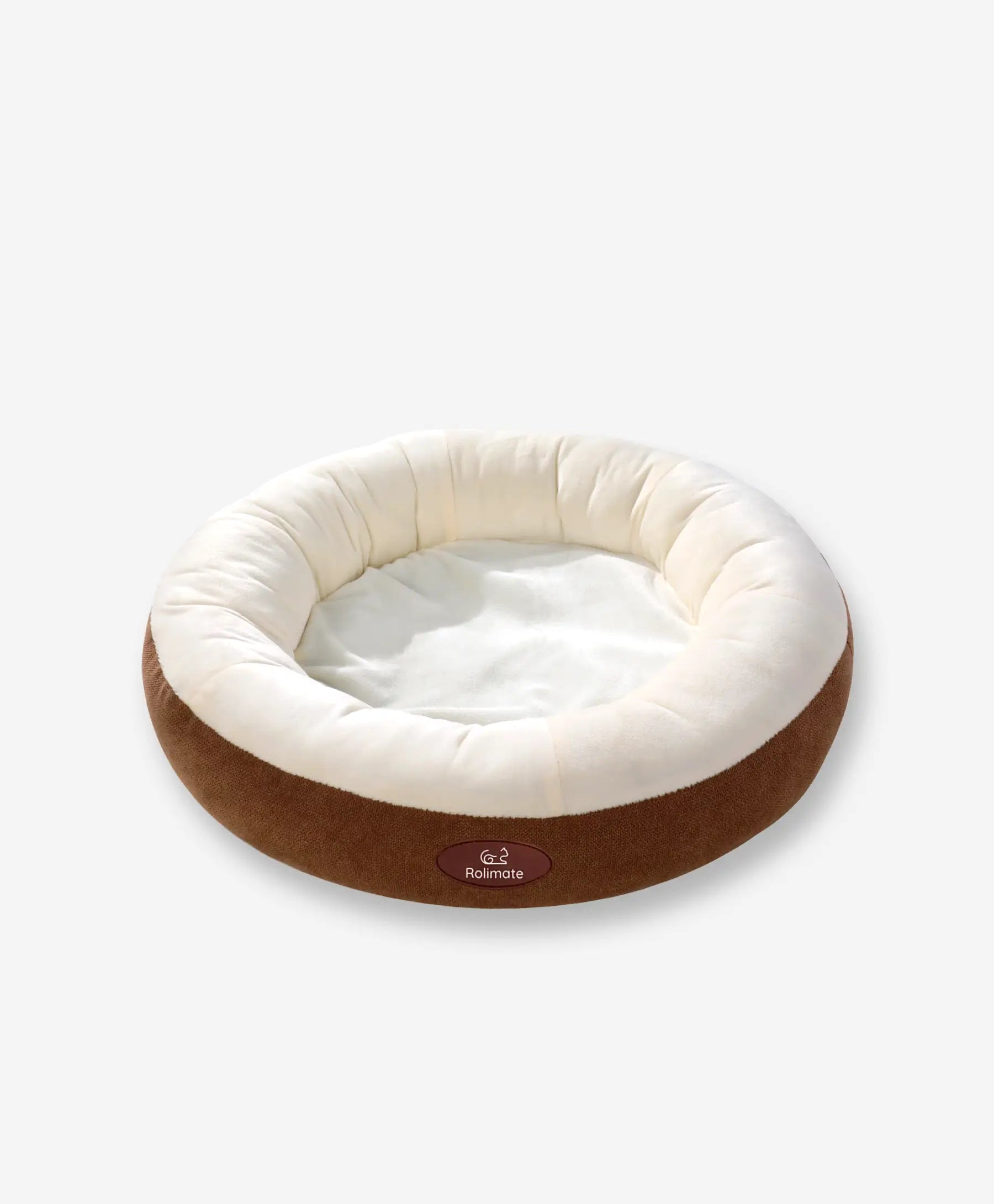 Rolimate Donut Heated Pet Bed - Ultra-Soft and Temperature-Controlled Warmth for Cats and Dogs